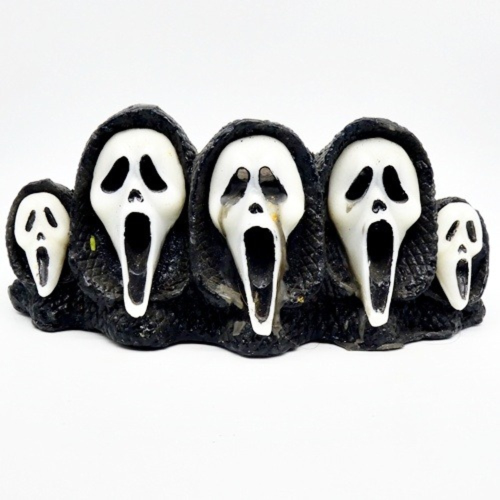 VTG Scream Movie Ghostface Mask Creepy Bloody Brains Candle Heads Halloween